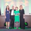 Devon Tourism Awards 2016 (Jo Pavey, Cllr John O'Leary, Fiona Page-Turner, Purple Cloud Consultancy)
