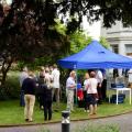 Reception in gallery garden