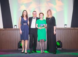 Devon Tourism Awards 2016 (Jo Pavey, Cllr John O'Leary, Fiona Page-Turner, Purple Cloud Consultancy)