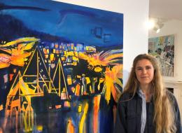 Young artist Octavia Madden winner of visitors' choice prize at Thelma Hulbert Gallery