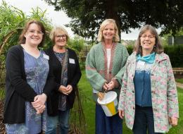 THG Volunteers in THG community garden